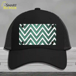 Mint White Chevron Oil Rubbed Novelty License Plate Hat Mesh / Black