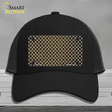 Brown White Quatrefoil Oil Rubbed Novelty License Plate Hat Mesh / Black