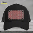 Red White Small Chevron Oil Rubbed Novelty License Plate Hat Mesh / Black