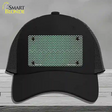 Green White Small Chevron Oil Rubbed Novelty License Plate Hat Mesh / Black