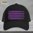 Purple White Anchor Oil Rubbed Novelty License Plate Hat Mesh / Black