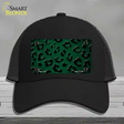 Green Black Cheetah Oil Rubbed Novelty License Plate Hat Mesh / Black