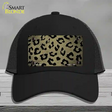 Gold Black Cheetah Oil Rubbed Novelty License Plate Hat Mesh / Black