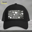 Gray White Love Oil Rubbed Novelty License Plate Hat Mesh / Black