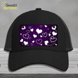 Purple White Love Oil Rubbed Novelty License Plate Hat Mesh / Black