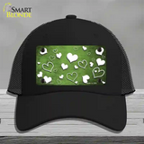 Lime Green White Love Oil Rubbed Novelty License Plate Hat Mesh / Black