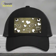 Gold White Love Oil Rubbed Novelty License Plate Hat Mesh / Black