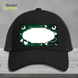 Green White Love Scallop Oil Rubbed Novelty License Plate Hat Mesh / Black