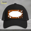 Orange White Love Scallop Oil Rubbed Novelty License Plate Hat Mesh / Black