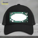 Mint White Love Scallop Oil Rubbed Novelty License Plate Hat Mesh / Black