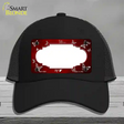 Red White Scallop Butterfly Oil Rubbed Novelty License Plate Hat Mesh / Black