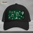 Green White Owl Oil Rubbed Novelty License Plate Hat Mesh / Black