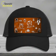 Orange White Owl Oil Rubbed Novelty License Plate Hat Mesh / Black