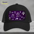 Purple White Owl Oil Rubbed Novelty License Plate Hat Mesh / Black