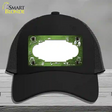 Lime Green White Owl Scallop Oil Rubbed Novelty License Plate Hat Mesh / Black