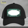 Mint White Owl Scallop Oil Rubbed Novelty License Plate Hat Mesh / Black