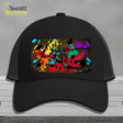 Brown Splatter Oil Rubbed Novelty License Plate Hat Mesh / Black