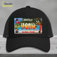 Honu Hawaii State Novelty License Plate Hat Mesh / Black