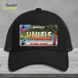 Wailele Hawaii State Novelty License Plate Hat Mesh / Black