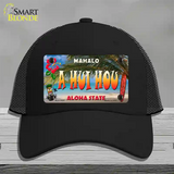 A Hui Hou Hawaii State Novelty License Plate Hat Mesh / Black