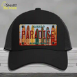 Paradise Surfboards Hawaii State Novelty License Plate Hat Mesh / Black