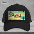 Hang Loose Hawaii Pineapple Novelty License Plate Hat Mesh / Black