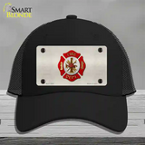 Fire Department Novelty License Plate Hat Mesh / Black