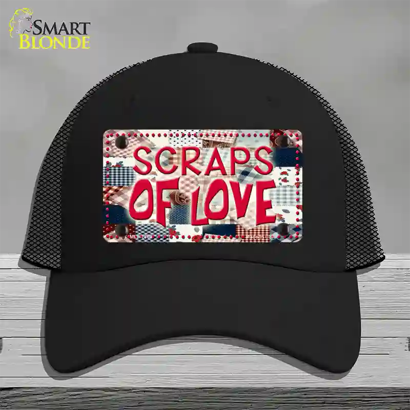 Scraps Of Love Novelty License Plate Hat Mesh / Black