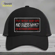 Bitch In My GPS Novelty License Plate Hat Mesh / Black