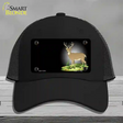 Deer Offset Novelty License Plate Hat Mesh / Black