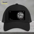 Elephants Offset Novelty License Plate Hat Mesh / Black