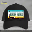 Border Patrol Arizona State Novelty License Plate Hat Mesh / Black