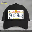 Venice Beach California Novelty License Plate Hat Mesh / Black