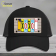 XOXO License Plate Art Novelty License Plate Hat Mesh / Black