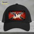 Dixie Land Novelty License Plate Hat Mesh / Black