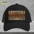 Cheetah Print Novelty License Plate Hat Mesh / Black