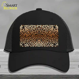 Cheetah Print Novelty License Plate Hat Mesh / Black