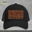 Tiger Print Novelty License Plate Hat Mesh / Black