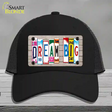 Dream Big Wood License Plate Art Novelty License Plate Hat Mesh / Black