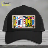 True Blood Wood License Plate Art Novelty License Plate Hat Mesh / Black