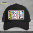 Forever Young Wood License Plate Art Novelty License Plate Hat Mesh / Black