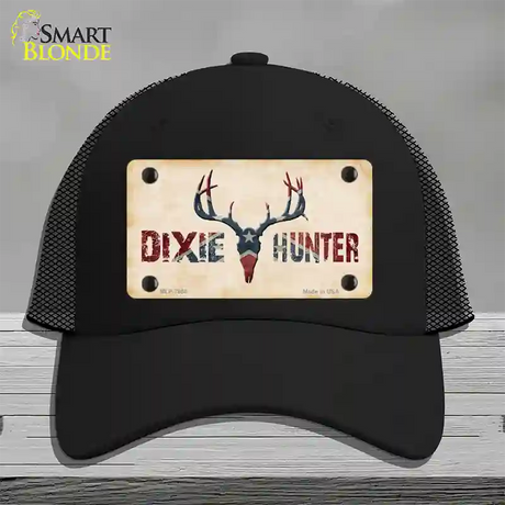 Dixie Hunter Novelty License Plate Hat Mesh / Black