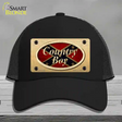 Country Boy Confederate Novelty License Plate Hat Mesh / Black