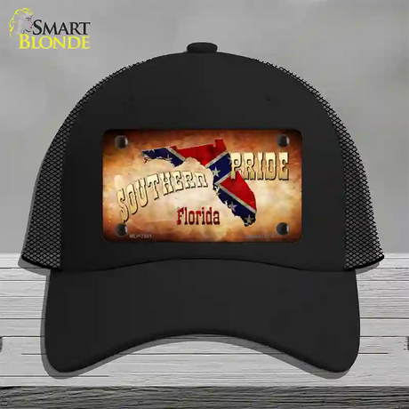 Southern Pride Florida Novelty License Plate Hat Mesh / Black