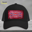 Call Me A Southern Girl Novelty License Plate Hat Mesh / Black