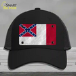 Third Confederate Flag Novelty License Plate Hat Mesh / Black