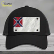 Second Confederate Flag Novelty License Plate Hat Mesh / Black