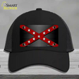 Confederate Stripes Red Novelty License Plate Hat Mesh / Black