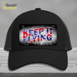 Keep It Flying Novelty License Plate Hat Mesh / Black