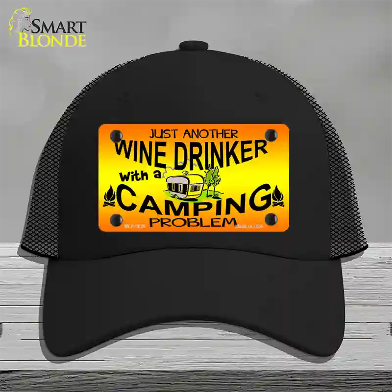 Just Another Wine Drinker Novelty License Plate Hat Mesh / Black